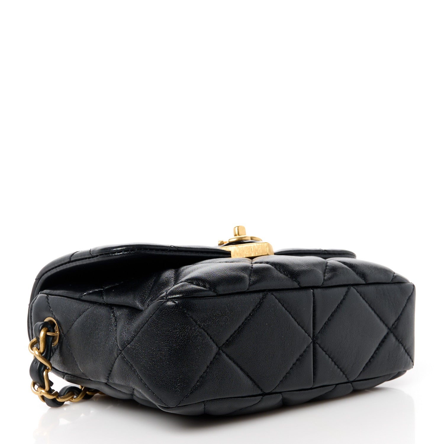 Chanel Lambskin Plexiglass Quilted Coco Love Mini Flap Black 4 of 10