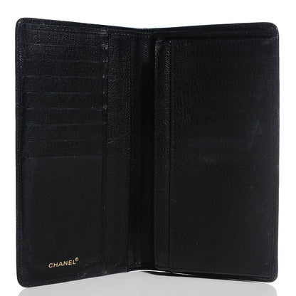 Chanel Goatskin CC Yen Wallet Black 5 of 8