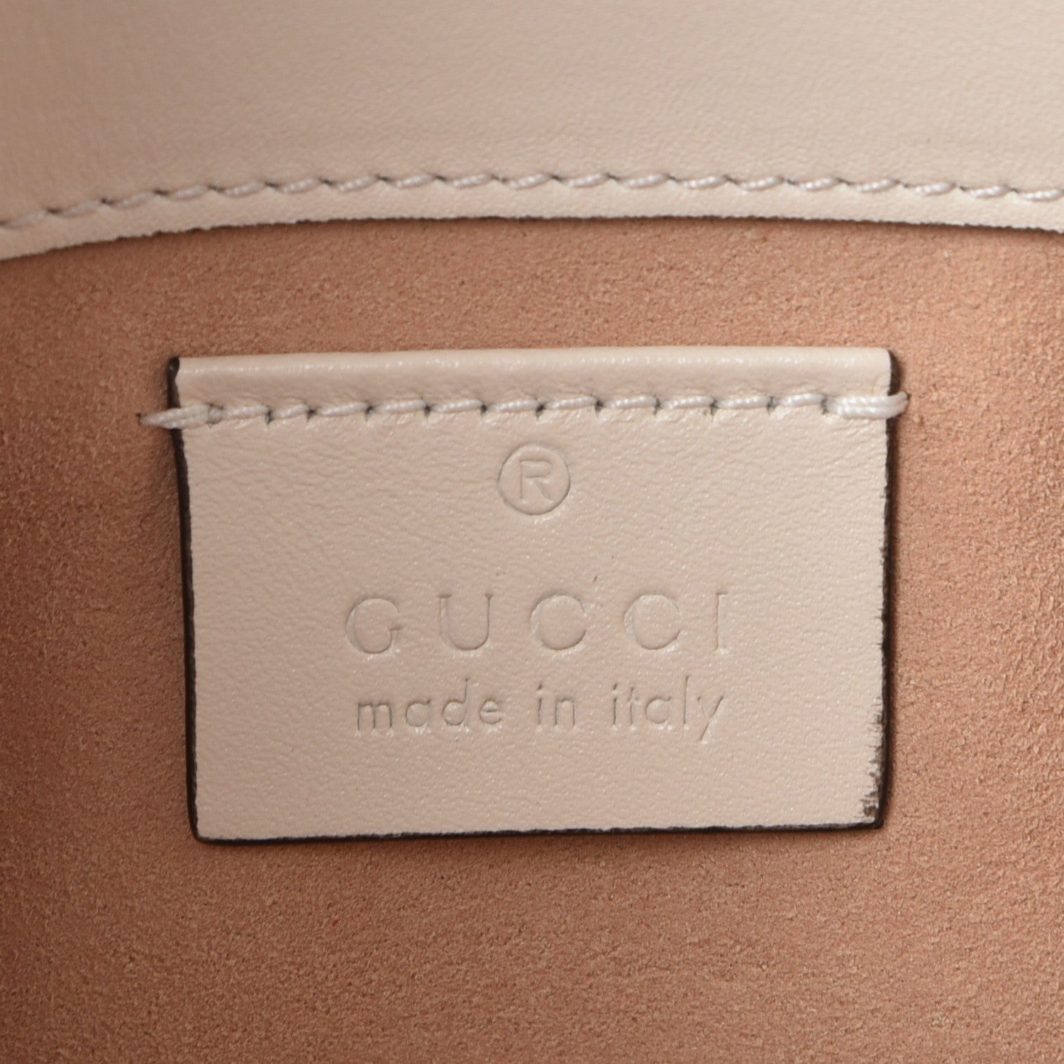Gucci Calfskin Matelasse Super Mini GG Marmont Shoulder Bag White 7 of 9