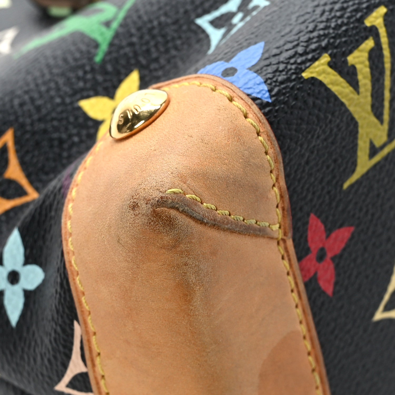 Louis Vuitton Monogram Multicolor Eliza Black 6 of 9
