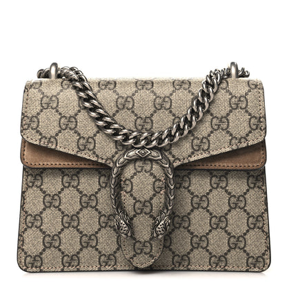Gucci GG Supreme Monogram Mini Dionysus Shoulder Bag Taupe 1 of 10