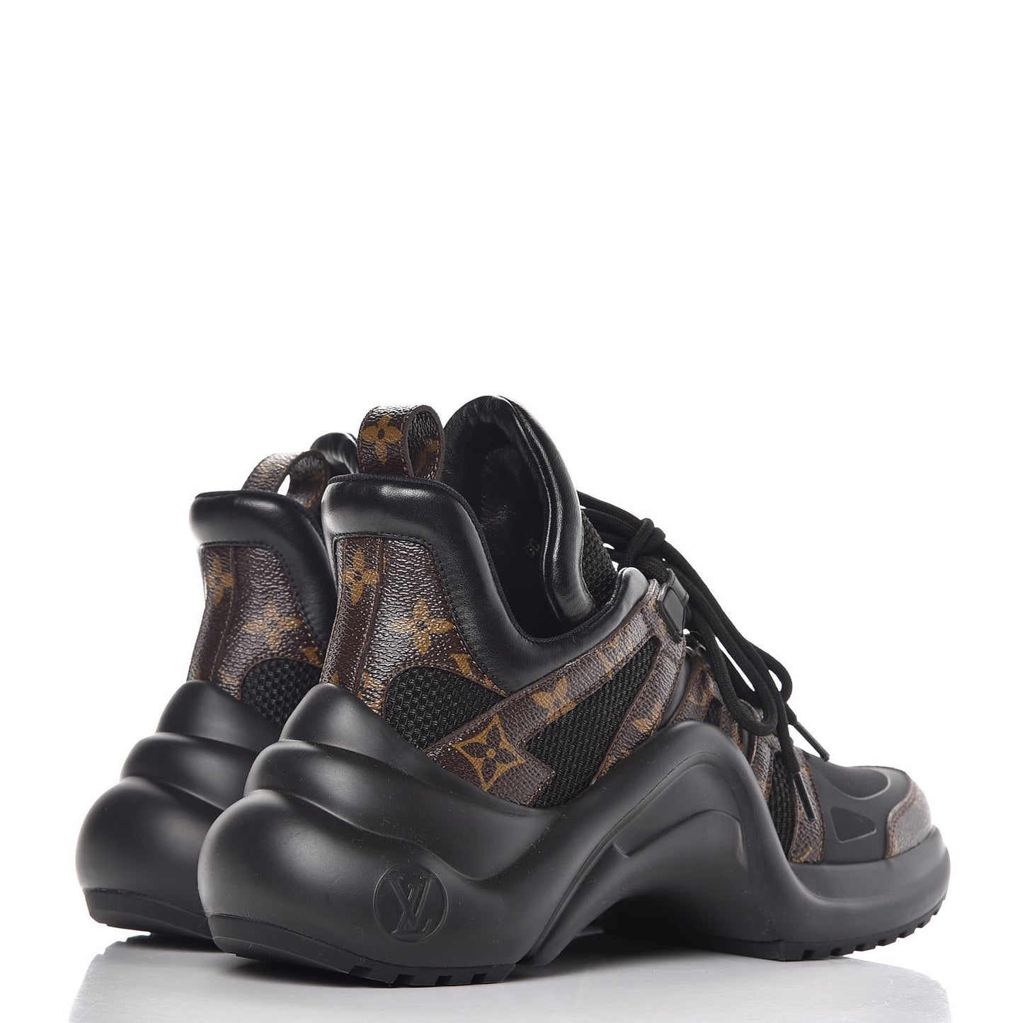 Calfskin Patent Monogram LV Archlight Sneakers 39 Black