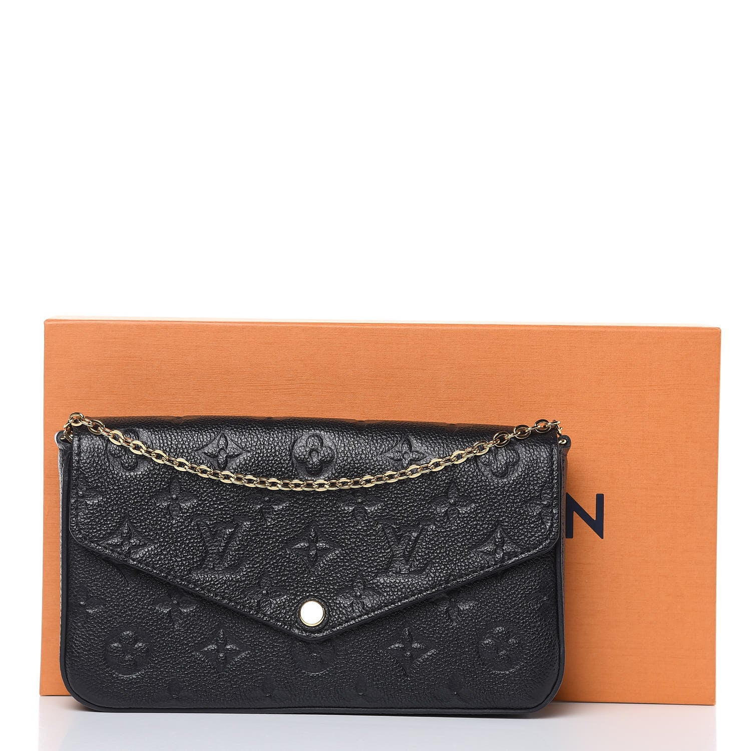 Louis Vuitton Empreinte Pochette Felicie Chain Wallet Black 12 of 12