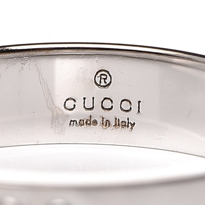 Gucci 18K White Gold 4mm Icon Thin Band Ring 51 5.75 4 of 6