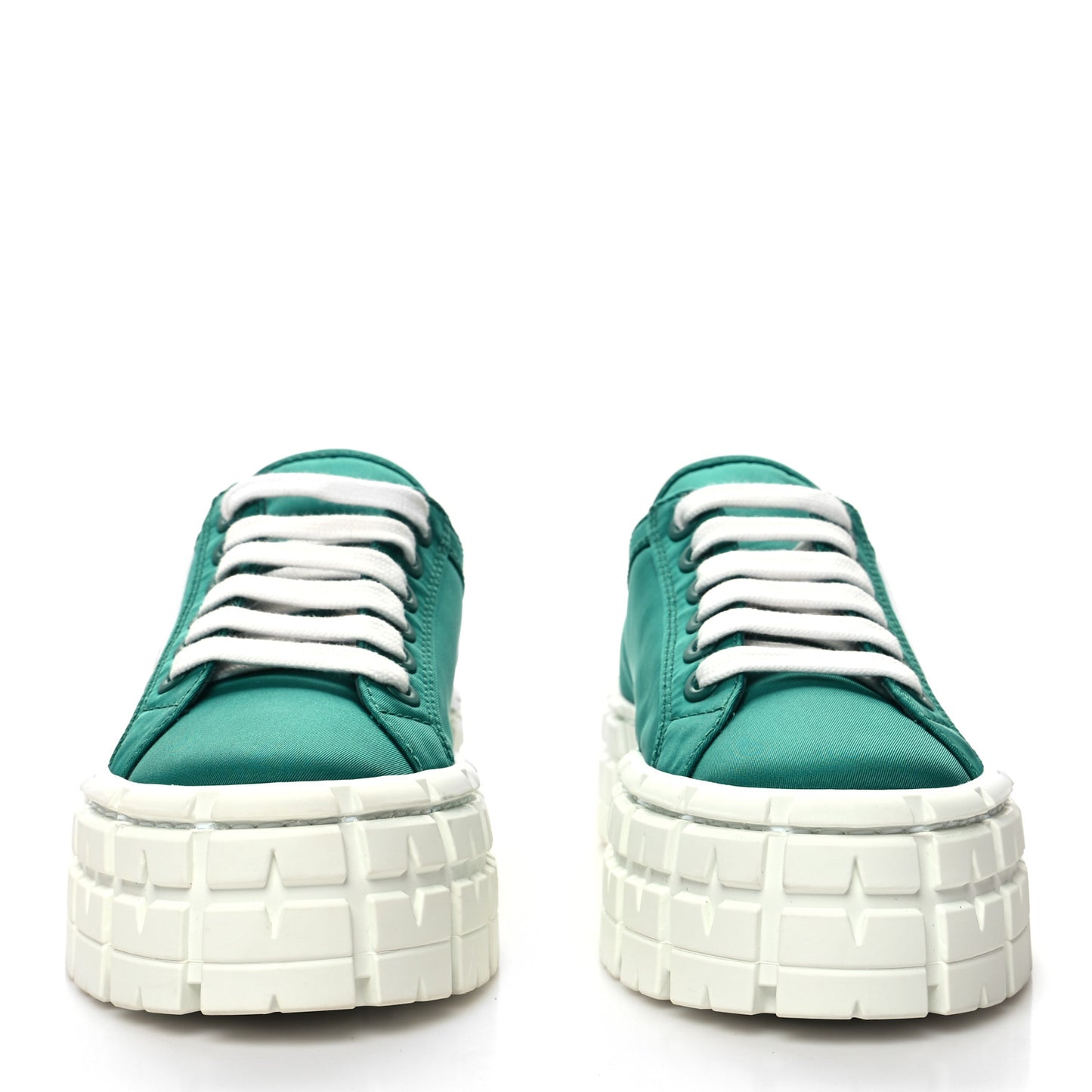 Re-Nylon Gabardine Triangle Logo Double Wheel 50mm Sneakers 37 Assenzio