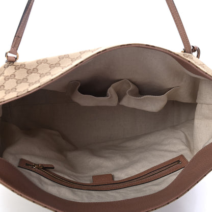 Gucci Monogram Large Bree Foldover Tote Beige Soft Pink 4 of 4