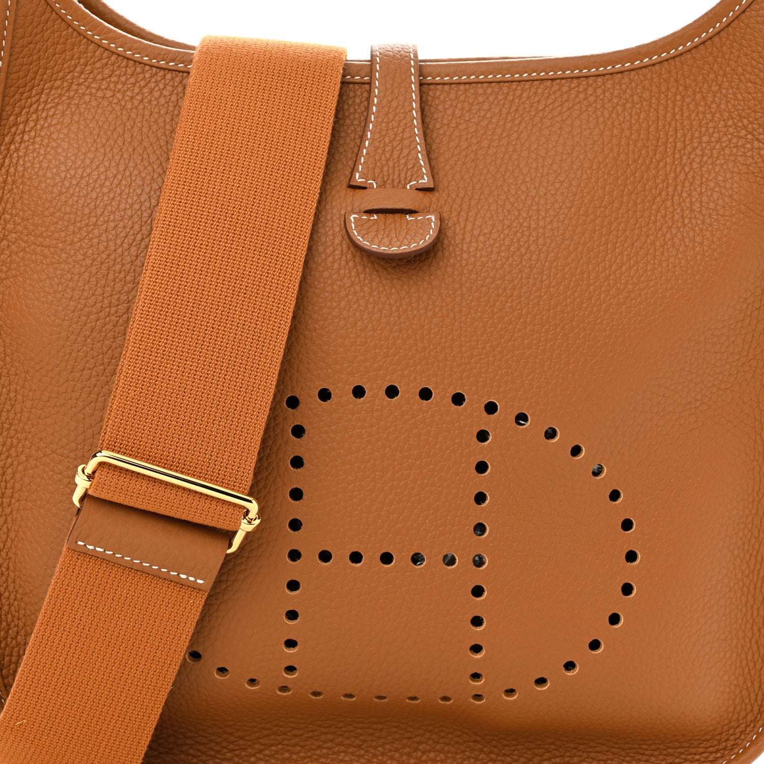 Hermes Taurillon Clemence Evelyne III PM Gold 8 of 11