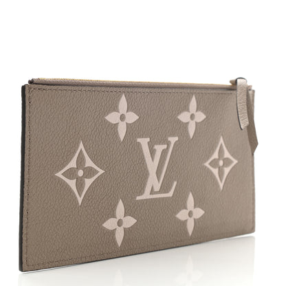 Louis Vuitton Empreinte Monogram Giant Pochette Felicie Zippered Insert Tourterelle Creme 3 of 6