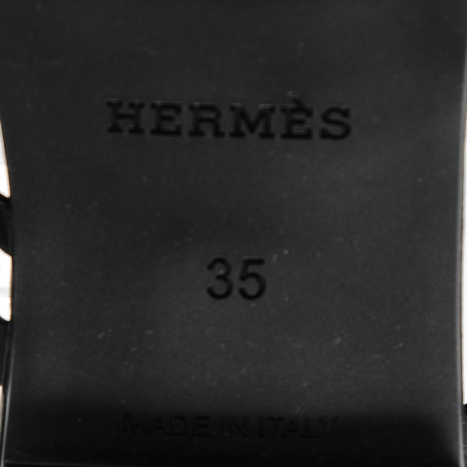 Hermes Rubber Chaine d'Ancre Nude Sandals 35 Black 6 of 9