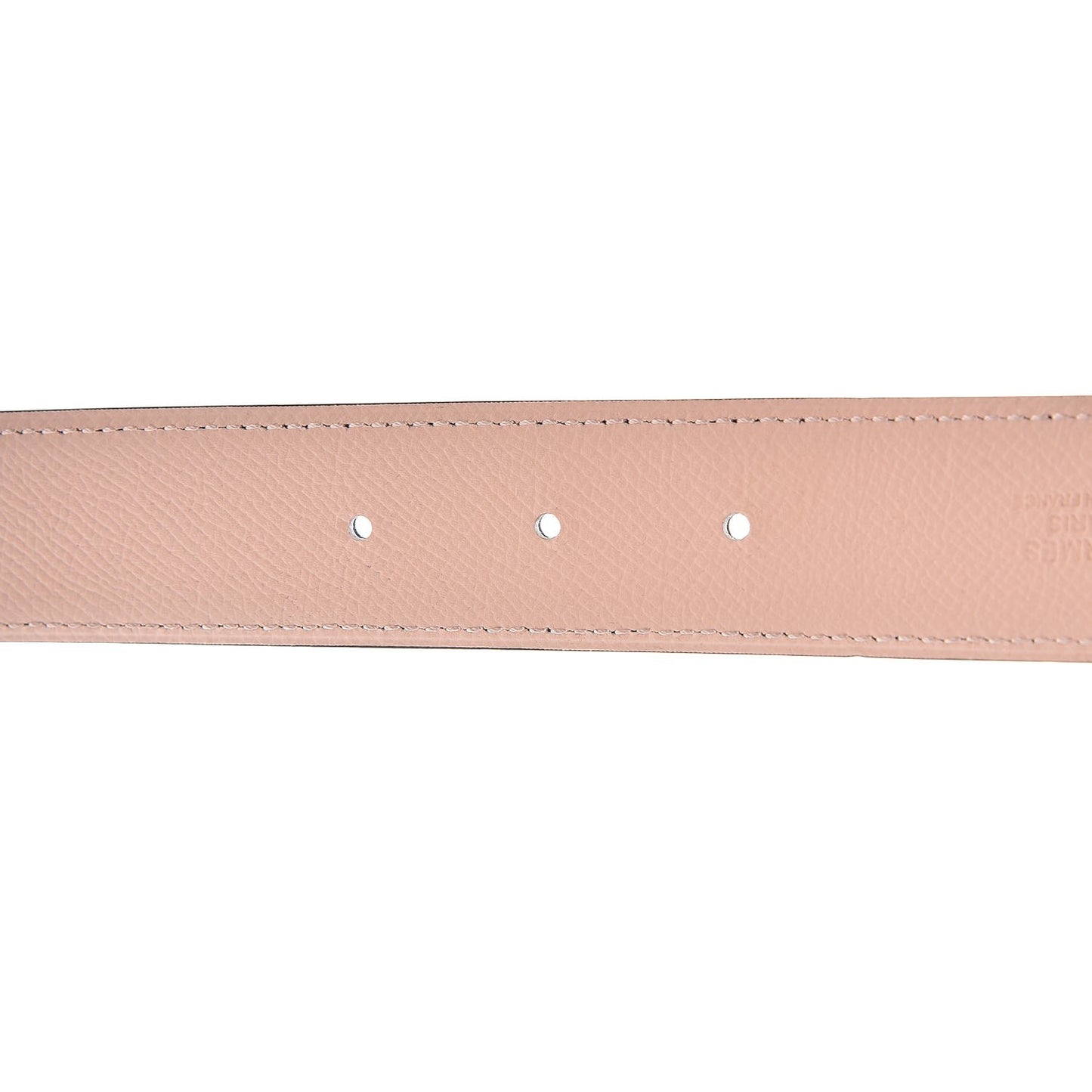 Swift Epsom Reversible 32mm Belt Strap 85 Rose Eglantine Bleu Indigo