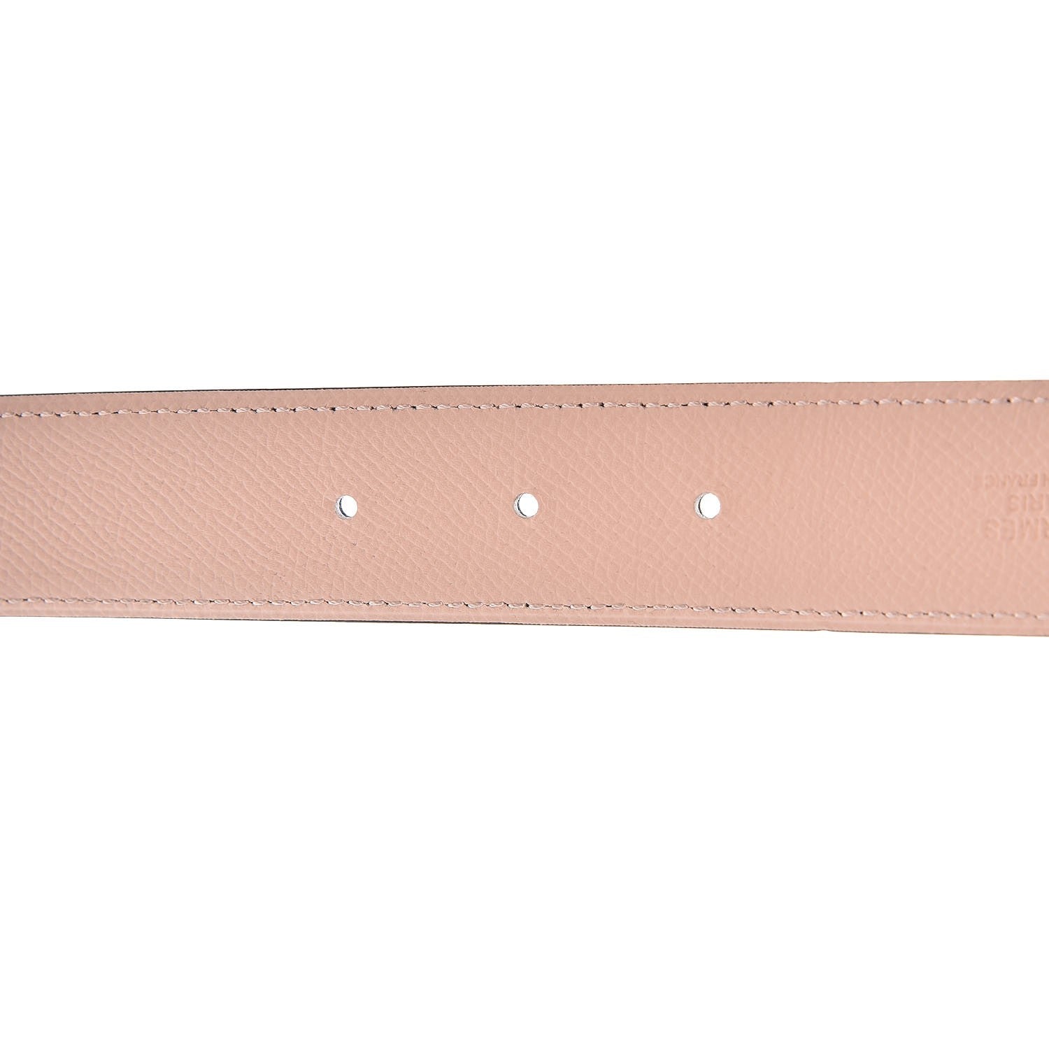 Hermes Swift Epsom Reversible 32mm Belt Strap 85 Rose Eglantine Bleu Indigo 5 of 6
