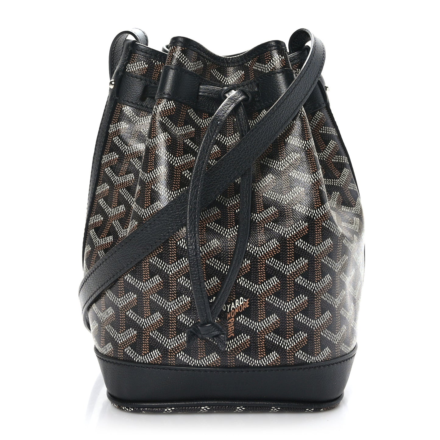 Goyardine Petit Flot Bucket Bag PM Black