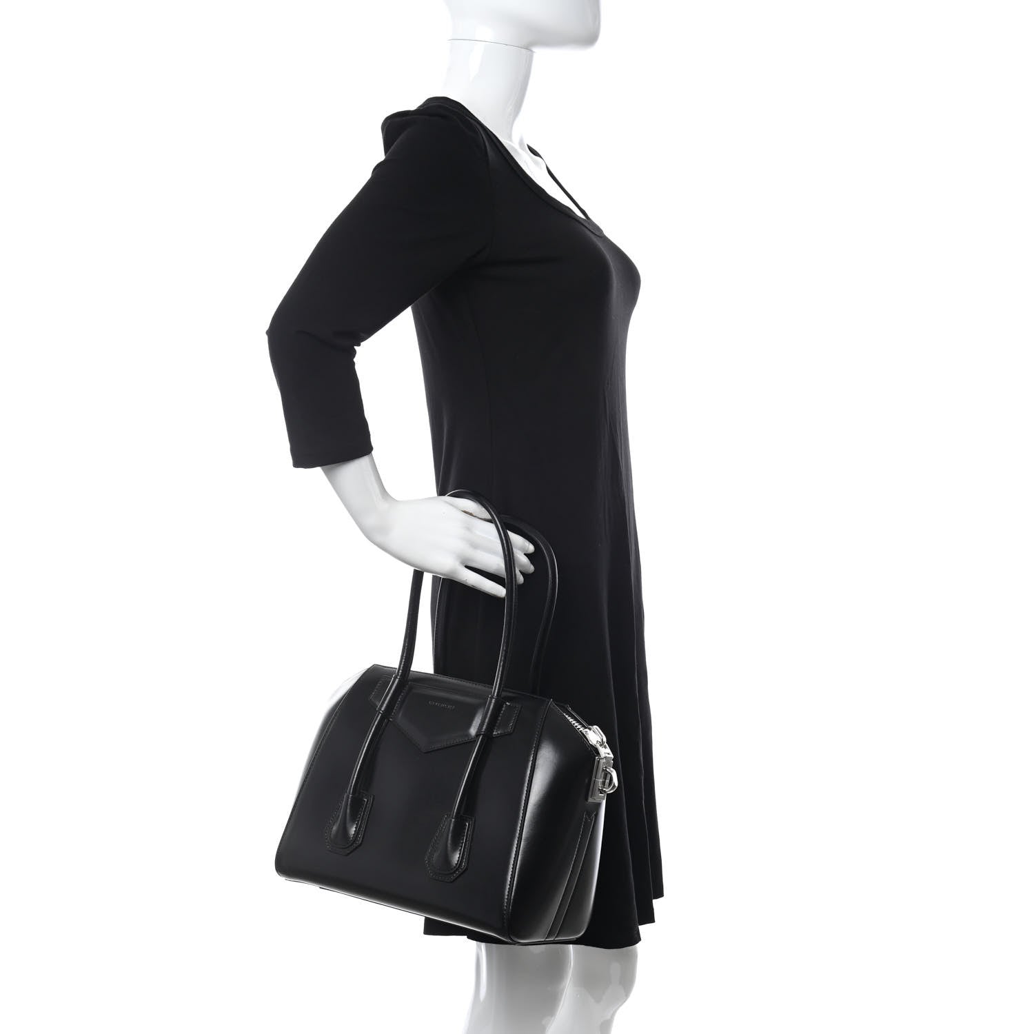Givenchy Box Calfskin Medium Lock Antigona Black 2 of 10