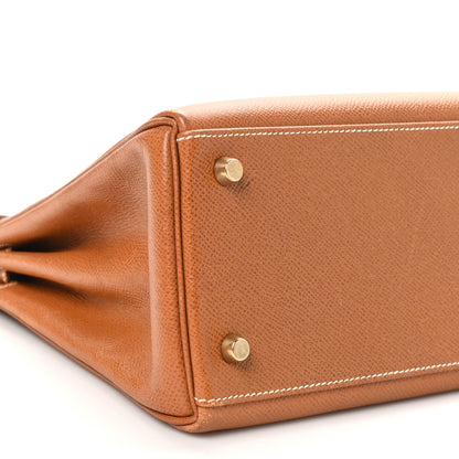 Hermes Courchevel Kelly Retourne 28 Gold 9 of 11