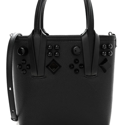 Christian Louboutin Calfskin Empire Spike Studded Mini North South Cabata Tote Black 7 of 9
