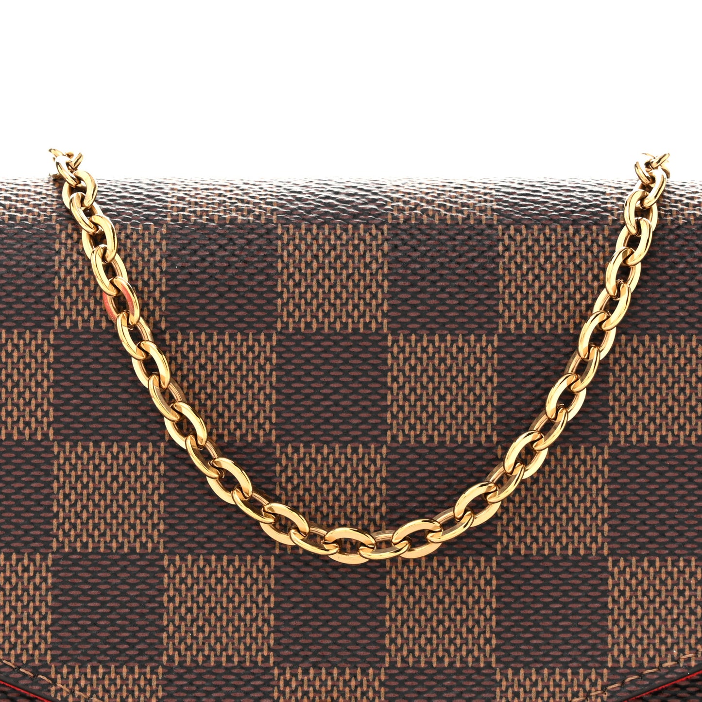 Damier Ebene Pochette Felicie Chain Wallet