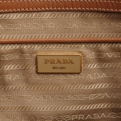 Prada Saffiano Large Galleria Double Zip Tote Caramel 6 of 7