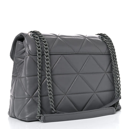 Prada Nappa Triangle Stitched Large Spectrum Bag Marmo 3 of 9