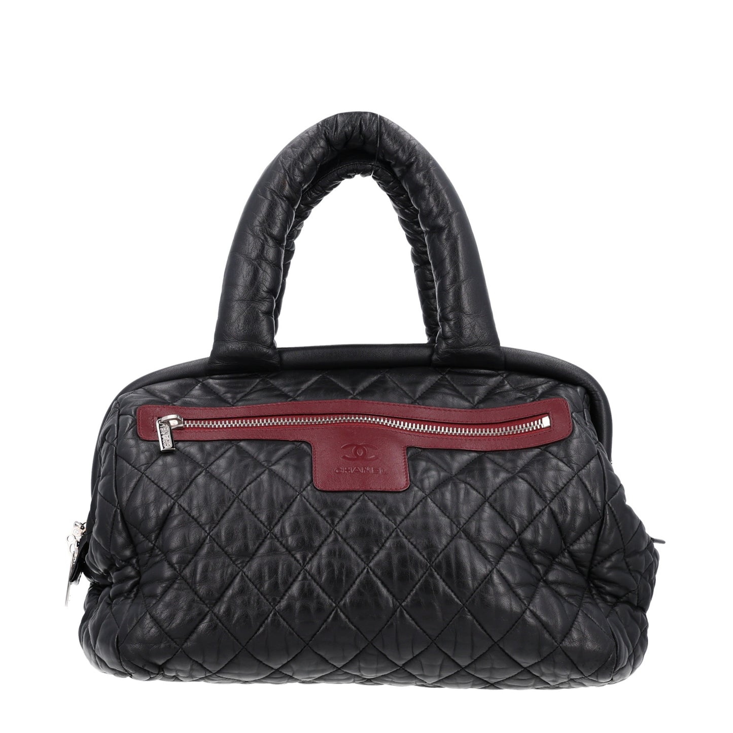 Lambskin Coco Cocoon Bowler Black