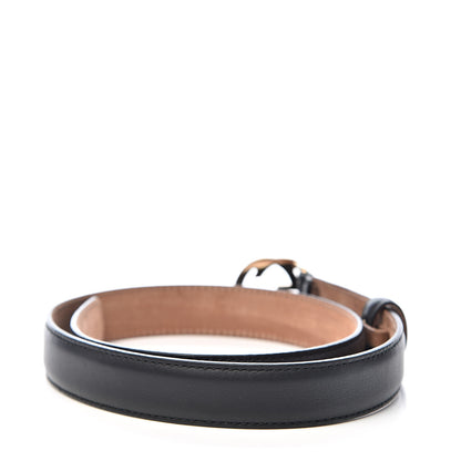 Gucci Moon Calfskin Interlocking G 25mm Belt 70 28 Black 3 of 8