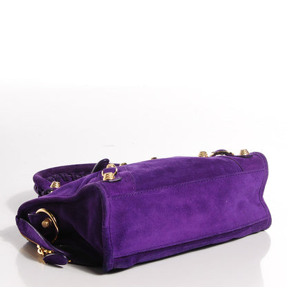 Balenciaga Baby Daim Suede Giant 12 Gold Hardware Mini City Ultraviolet 4 of 14