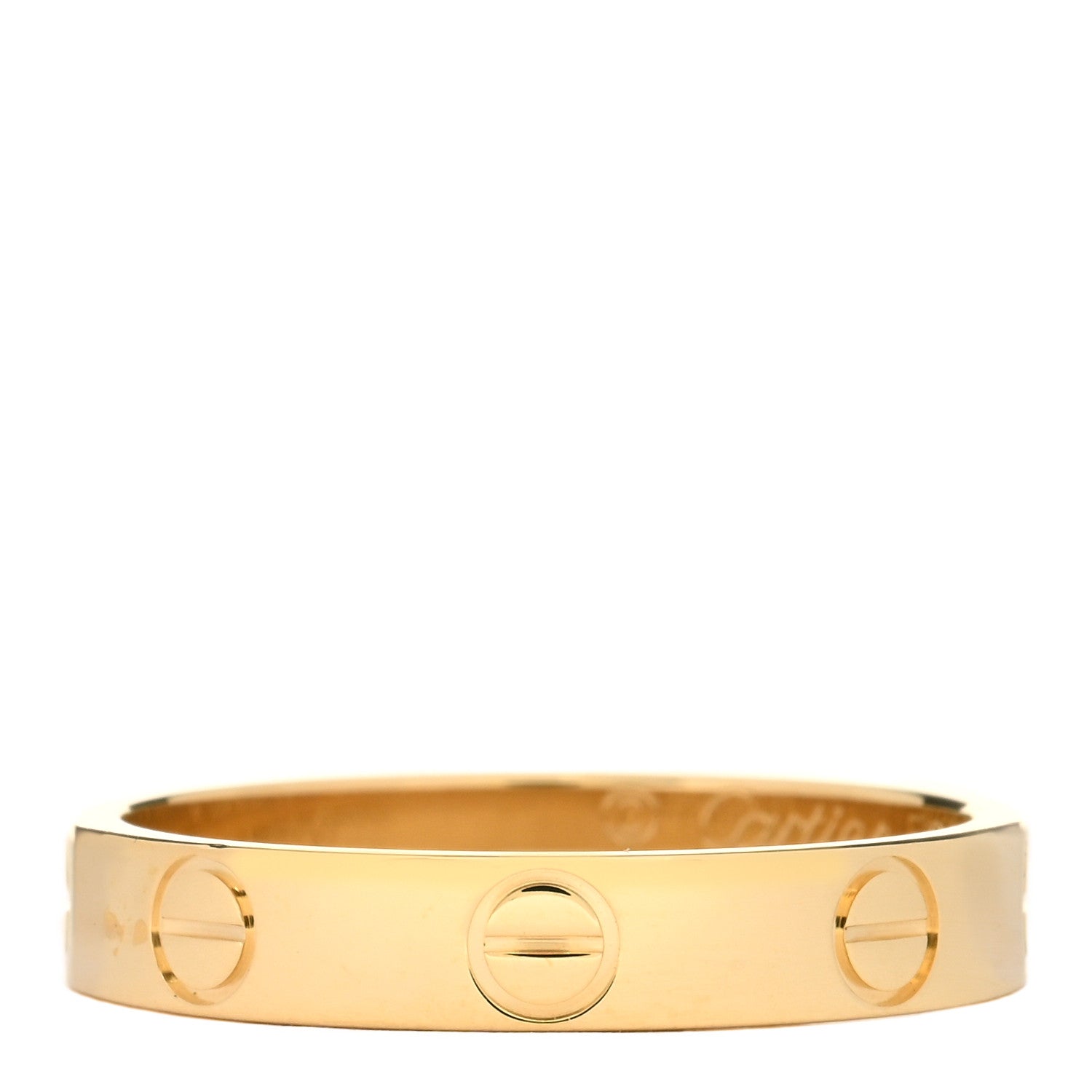 Cartier 18K Yellow Gold 3.5mm LOVE Wedding Band Ring 52 6 1 of 4
