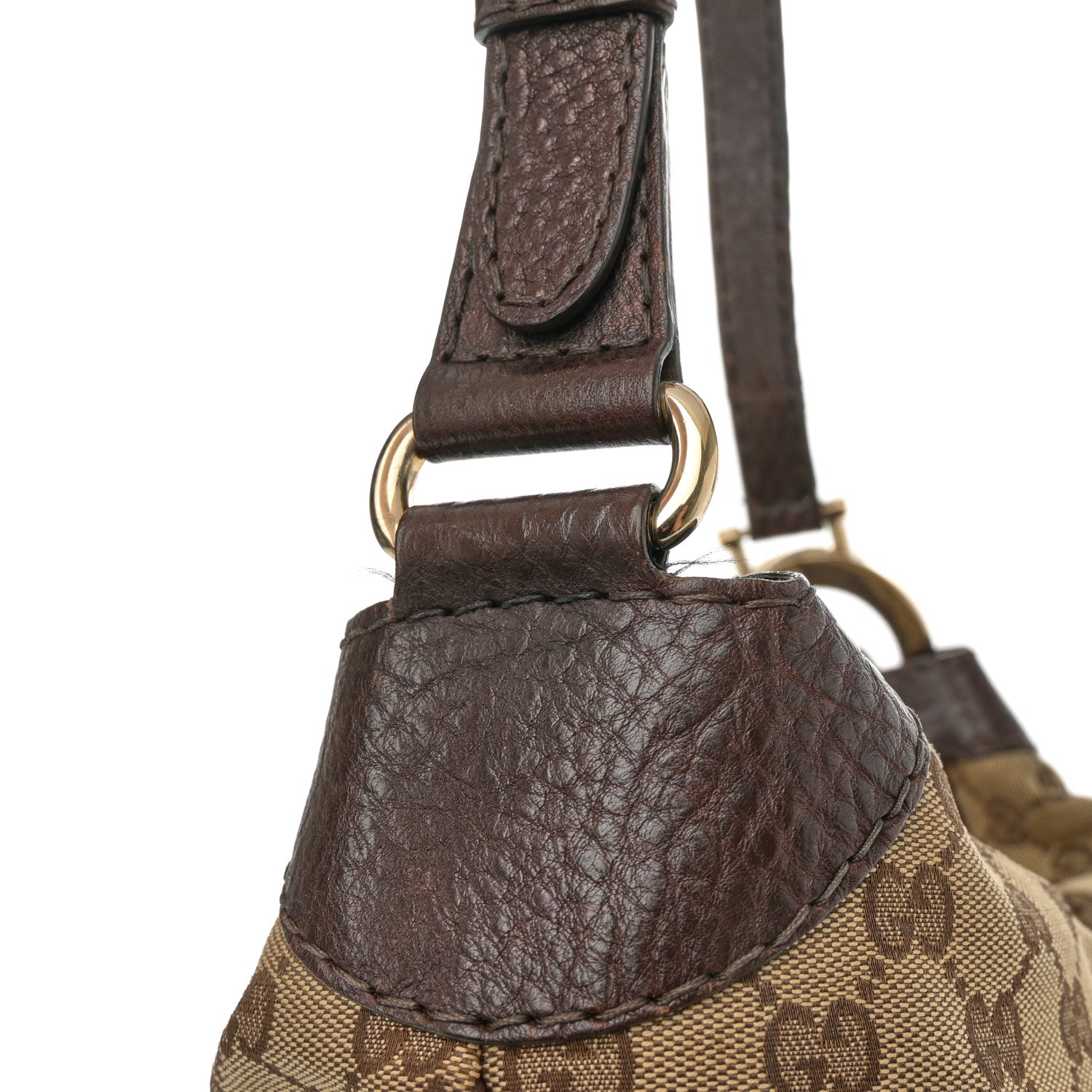 Gucci Monogram Medium Charlotte Hobo Brown 14 of 18