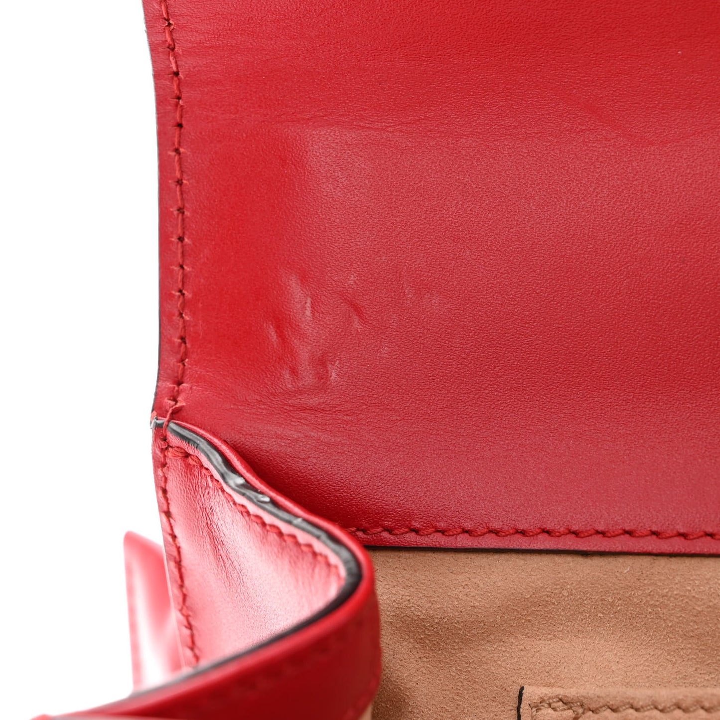 Guccissima Small Padlock Shoulder Bag Hibiscus Red