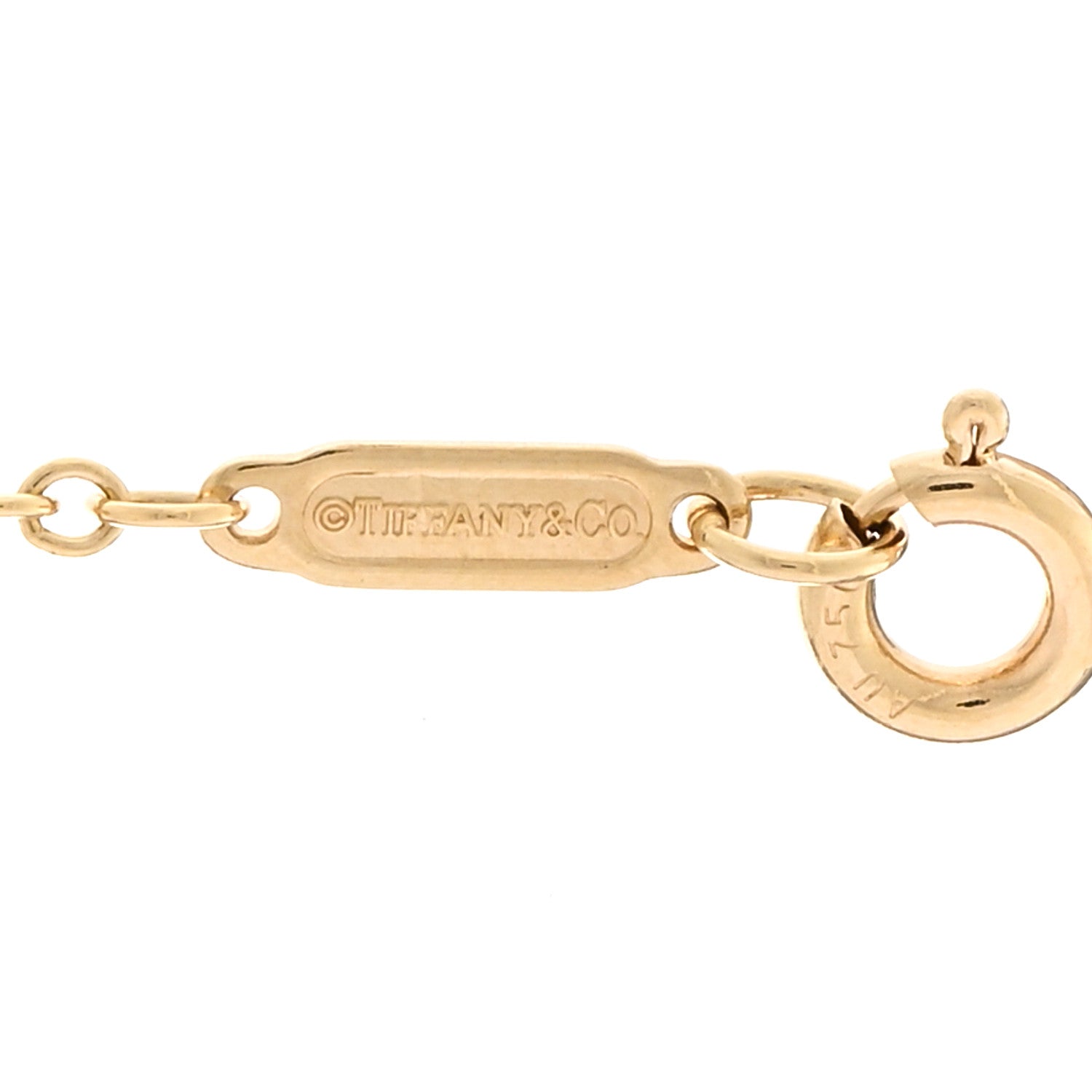 Tiffany 18K Yellow Gold 1837 Interlocking Circles Lariat Necklace 4 of 5