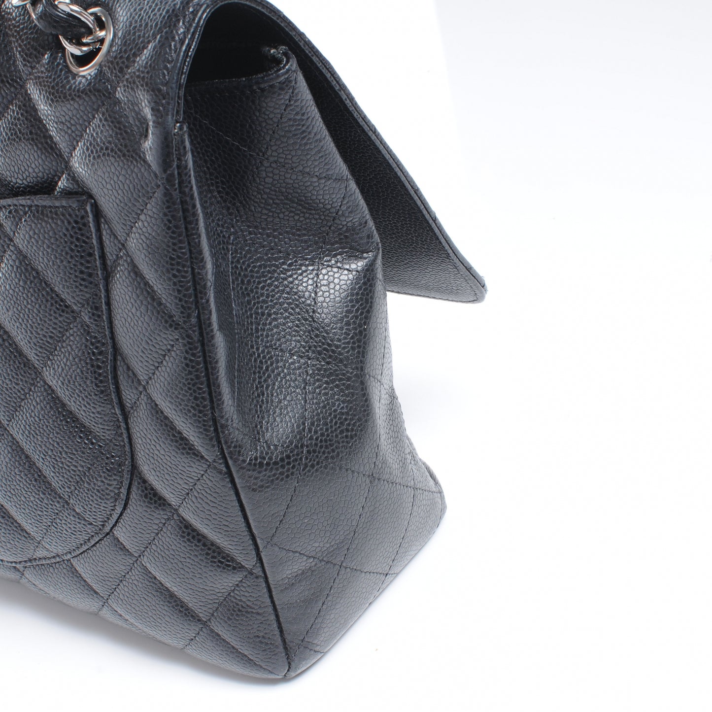 Caviar Maxi Single Flap Black
