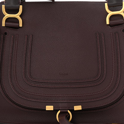 Chloe Calfskin Medium Marcie Satchel Deep Violine 8 of 10