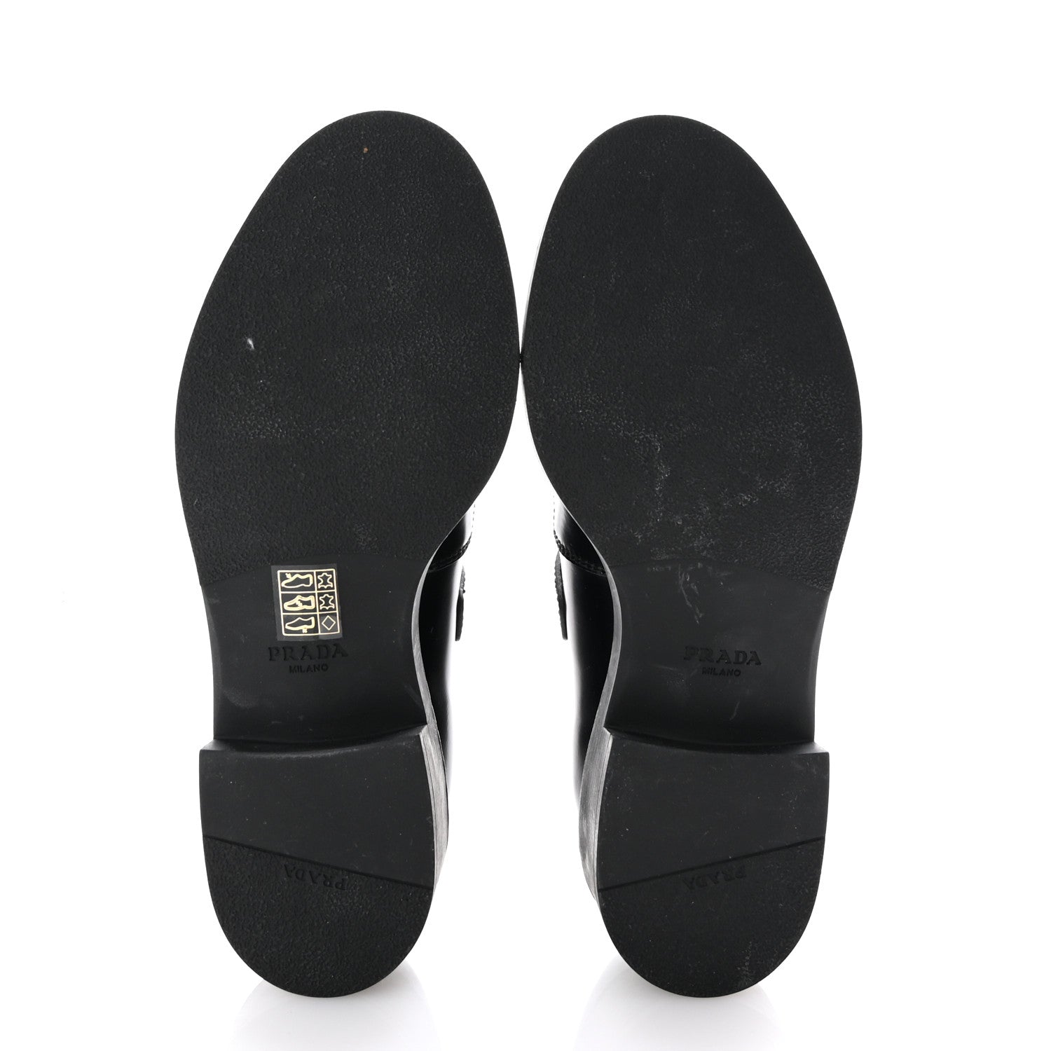 Prada Spazzolato Mary Jane T Strap 40mm Loafers 38 Black 6 of 9