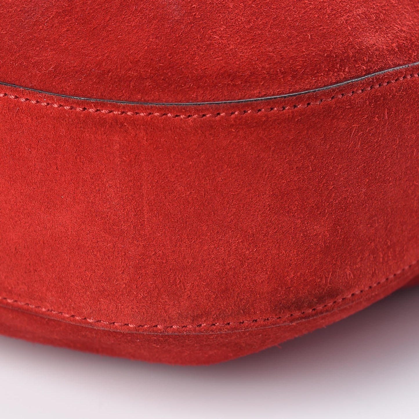 Soft Suede Web Large Jackie Hobo Red