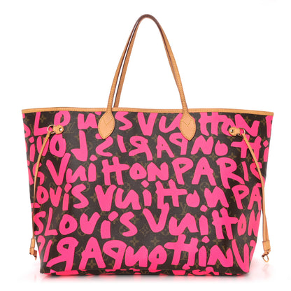 Louis Vuitton Monogram Graffiti Neverfull GM Fuchsia 1 of 14