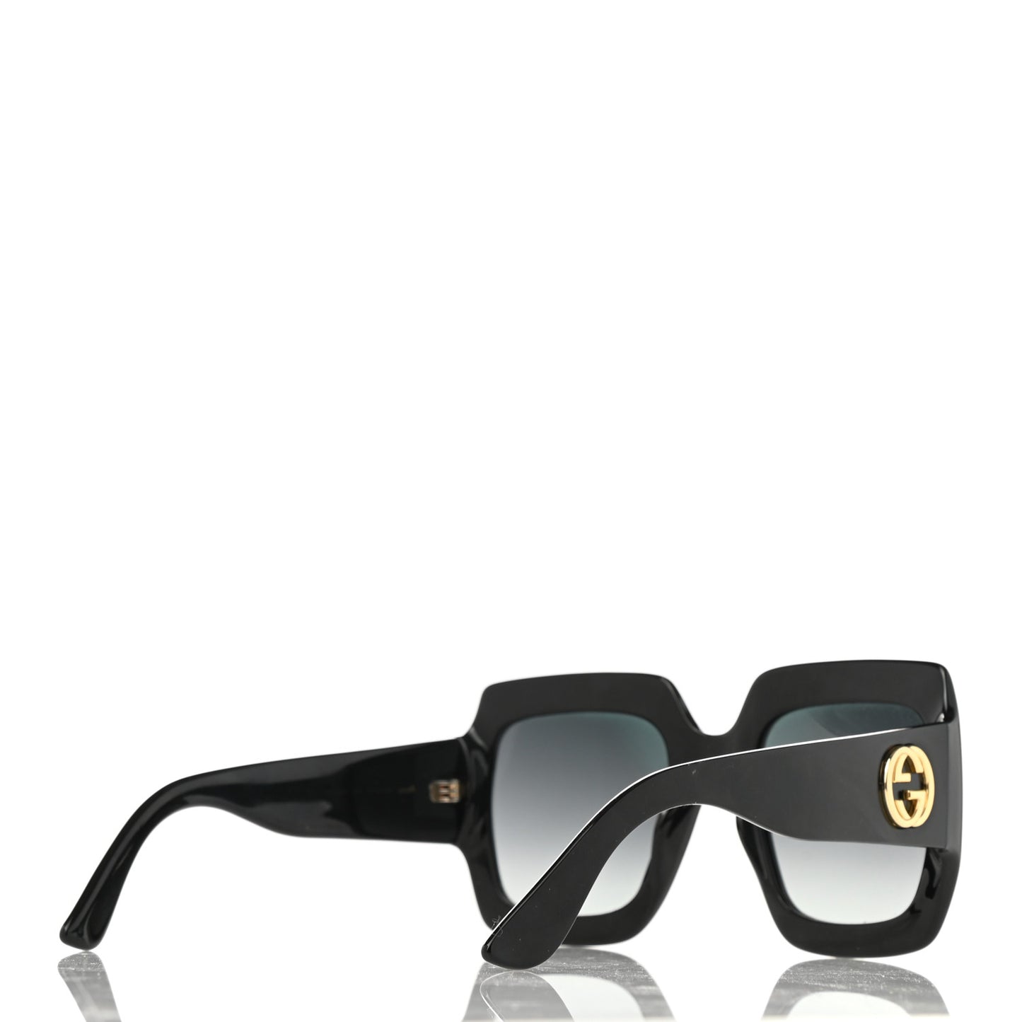 Acetate Square Frame Sunglasses GG0053S Black