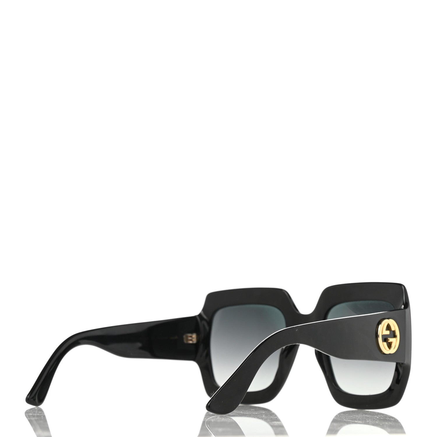Gucci Acetate Square Frame Sunglasses GG0053S Black 4 of 8