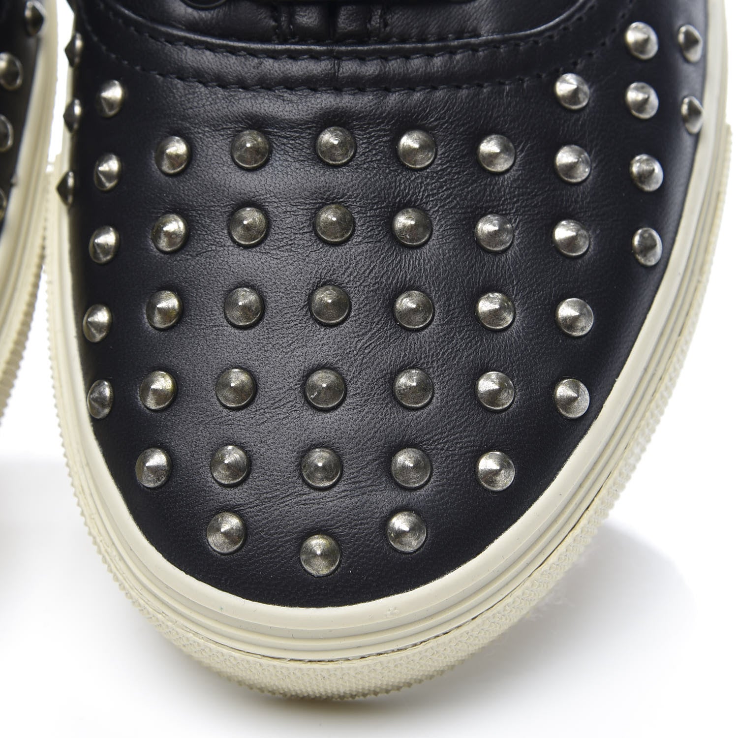 Saint Laurent Nappa Mens Studded Skate 20 Lace Up Sneakers 40 Black 10 of 11