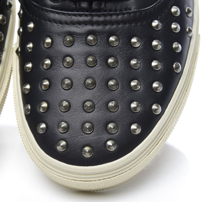 Saint Laurent Nappa Mens Studded Skate 20 Lace Up Sneakers 40 Black 10 of 11