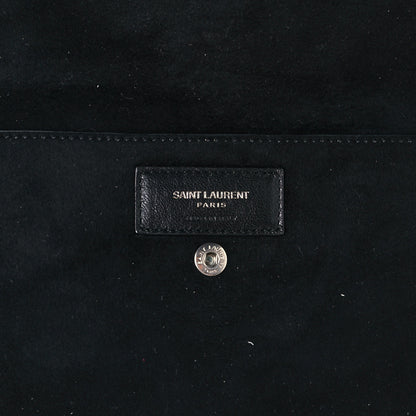 Saint Laurent Lambskin Teddy Drawstring Bag Eros Red 6 of 11