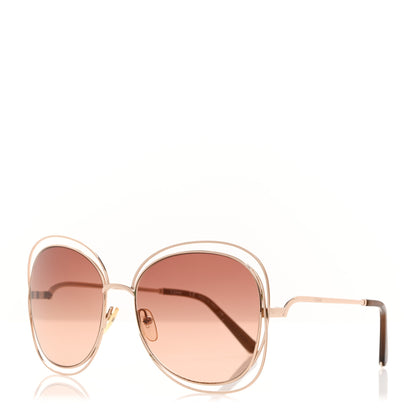 Chloe Oversized Round Carlina Sunglasses CE119S Gold 1 of 7