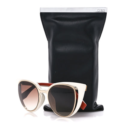 Fendi Cat Eye Paradeyes Sunglasses FF 0136/S White Red 7 of 7