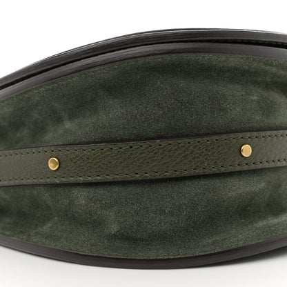 Chloe Calfskin Suede Medium Nile Bracelet Bag Midnight Green 10 of 15