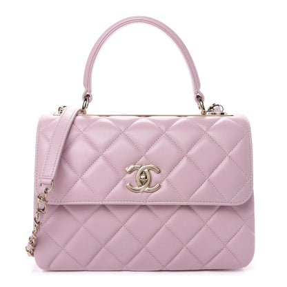 Chanel Lambskin Quilted Small Trendy CC Flap Dual Handle Bag Light Pink 1 of 11