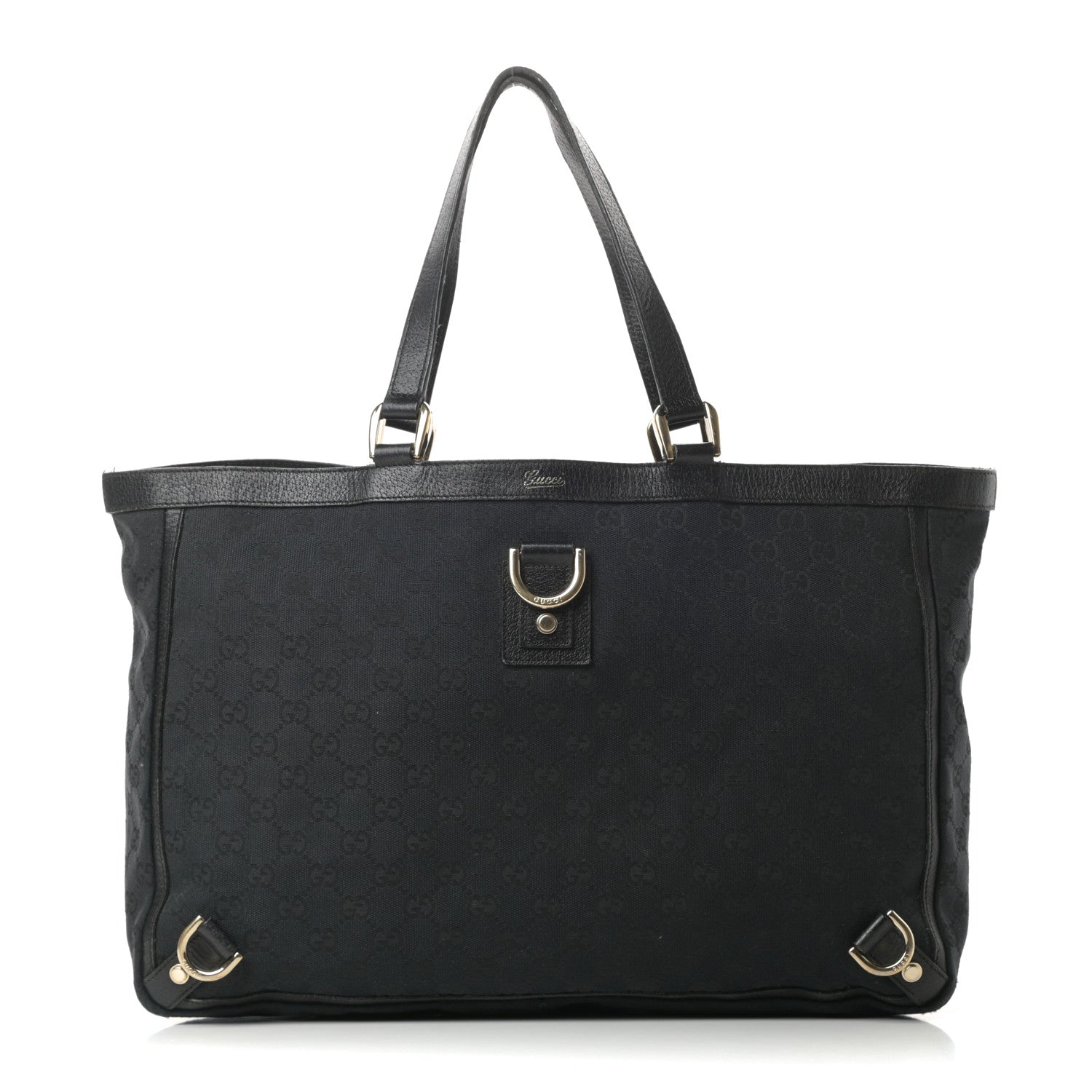 Gucci Monogram Large Abbey Tote Black 1 of 15