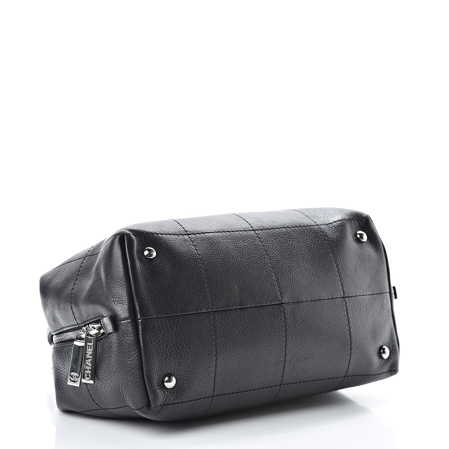 Chanel Caviar Square Stitched Medium Tote Black 4 of 12