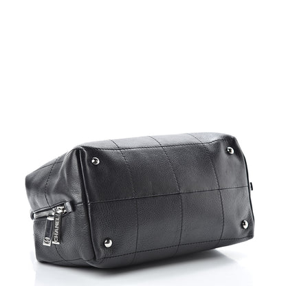 Chanel Caviar Square Stitched Medium Tote Black 4 of 12