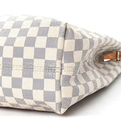 Louis Vuitton Damier Azur Graceful MM Rose Ballerine 9 of 10