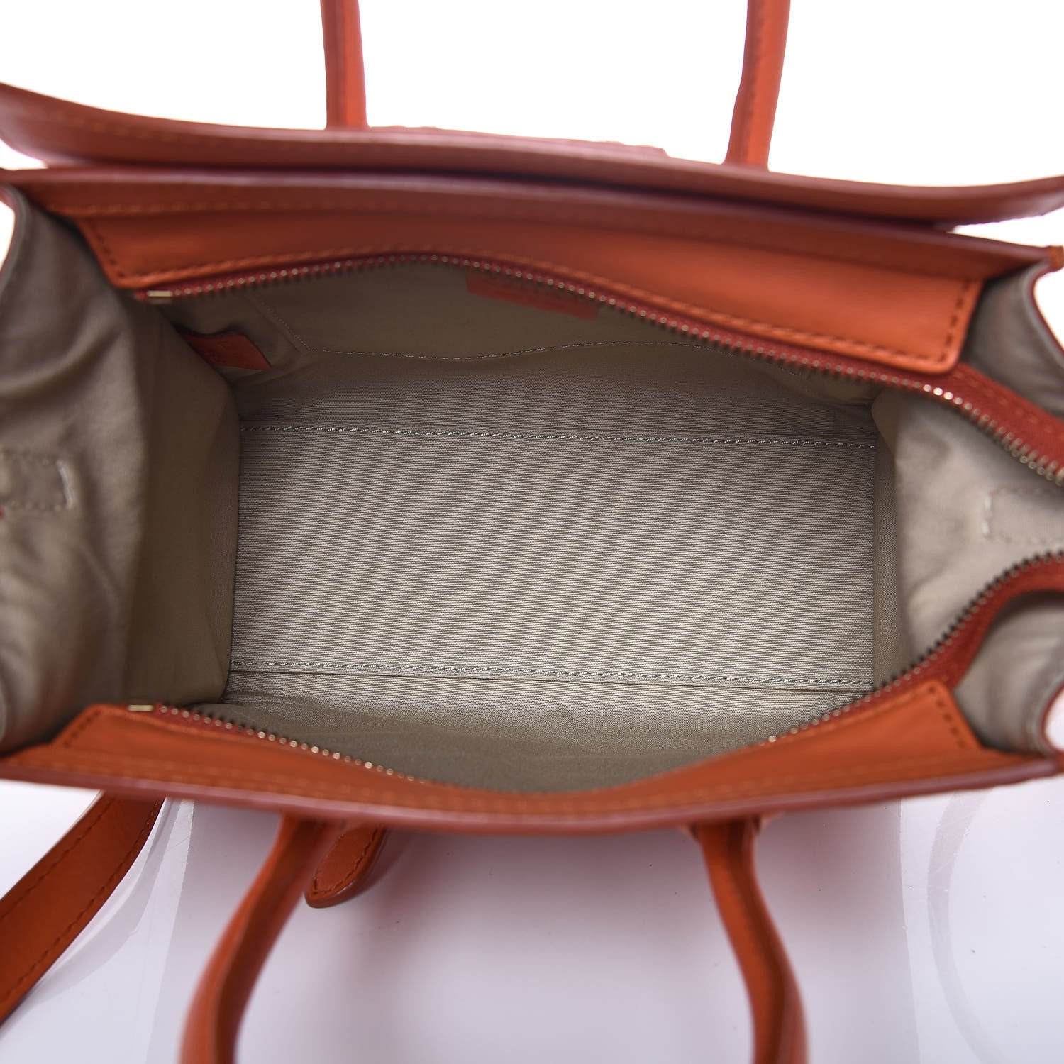 Celine Smooth Calfskin Nano Luggage Orange 5 of 12