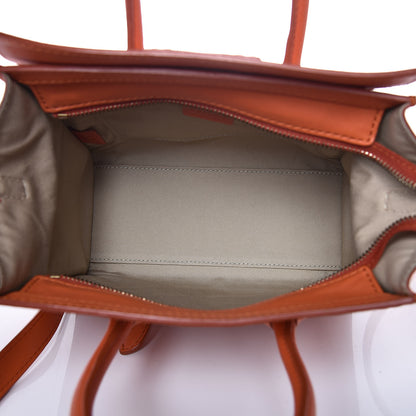 Celine Smooth Calfskin Nano Luggage Orange 5 of 12