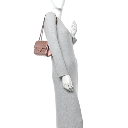 Chanel Metallic Grained Calfskin Quilted 2.55 Reissue Mini Flap Copper Pink 2 of 10
